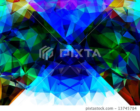 Colorful Polygonal Mosaic Background 13745784