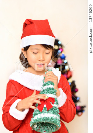 Santa Claus costume girl Santa Claus costume girl 13746269
