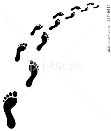 footsteps, turn right 13746415