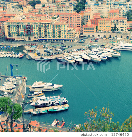 Cityscape of Nice(France), harbor view from above 13746450