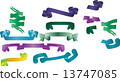Ribbon Banners Vector set 13747085