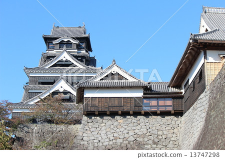 Kumamoto Castle castle tower and Honmaru Gotemba Kumamoto Castle castle tower and Honmaru Gotemba 13747298