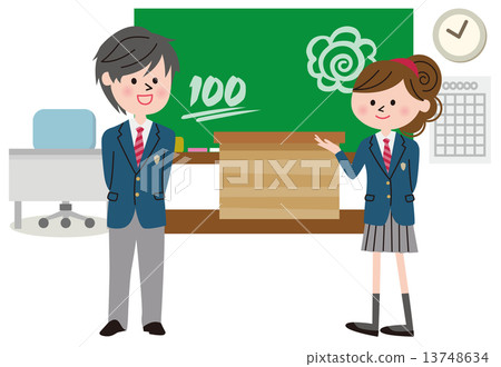 課堂學生微笑 13748634