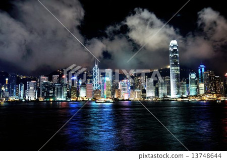 香港的夜景形象 13748644
