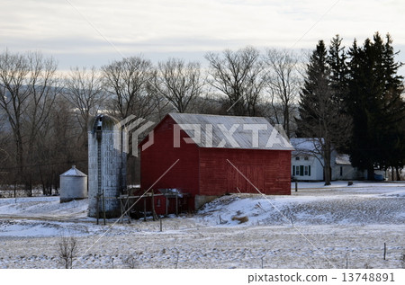 寒冬 冬天景色 飛彈發射井 13748891