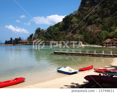 綠色 東南亞 皮划艇 13749611