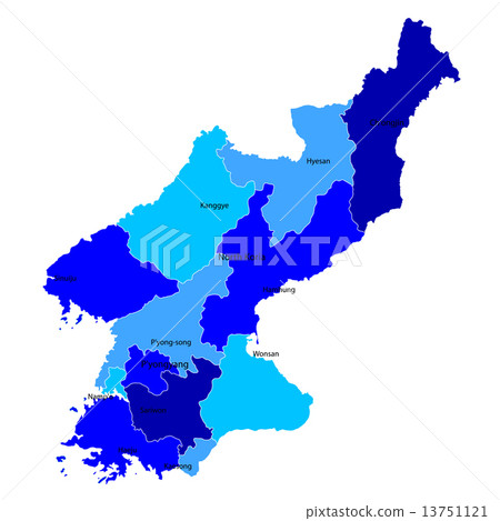 North Korea map country North Korea map country 13751121