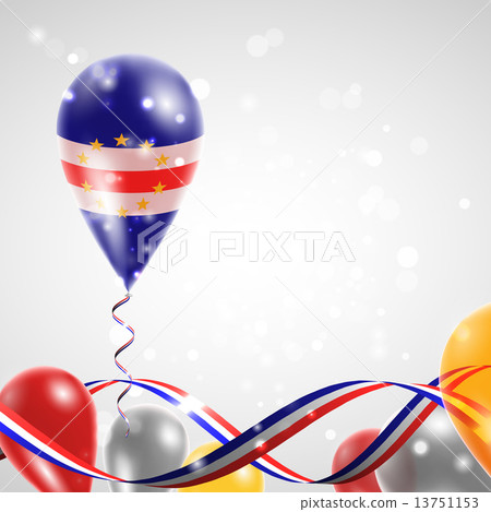 Flag of Cape Verde on balloon 13751153