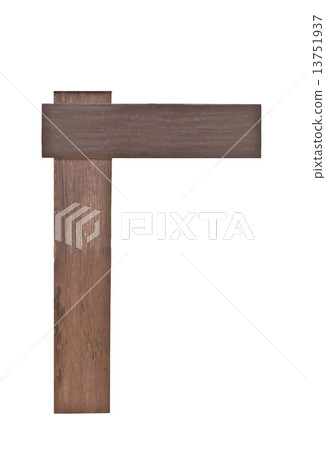 Wood signs isolated on white. Wood signs isolated on white. 13751937