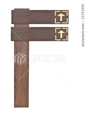 Wood signs isolated on white. Wood signs isolated on white. 13751945