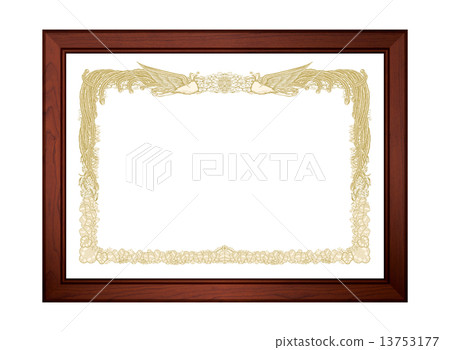 Certificate and Frame Horizontal Certificate and Frame Horizontal 13753177