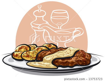 baked pork baked pork 13753723