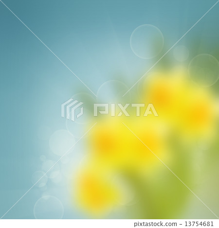 blue  and yellow blur bokeh background 13754681