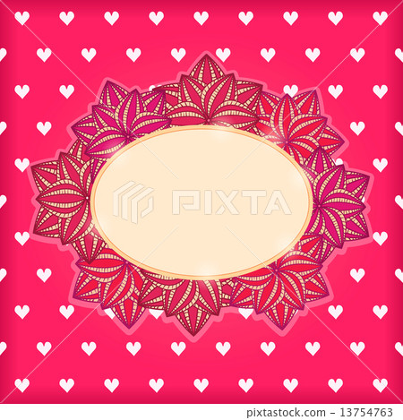 Red Vintage Card Red Vintage Card 13754763