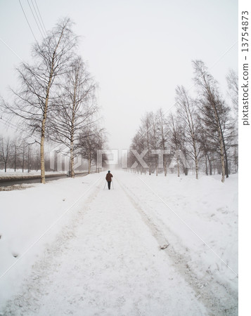 road in winter road in winter 13754873