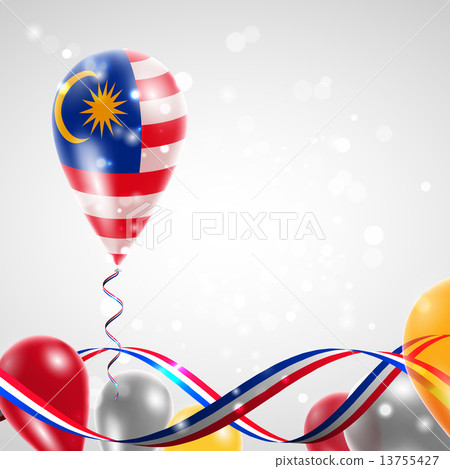 Flag of Malaysia on balloon 13755427