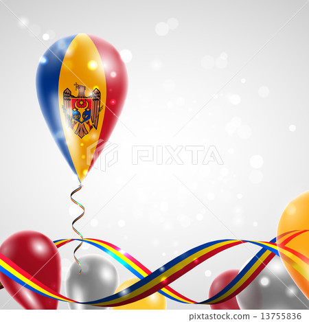 The flag of Moldova on balloon 13755836