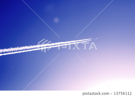 Airplane and airplane cloud Airplane and airplane cloud 13756112