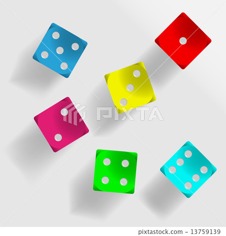 Colorful dice 13759139