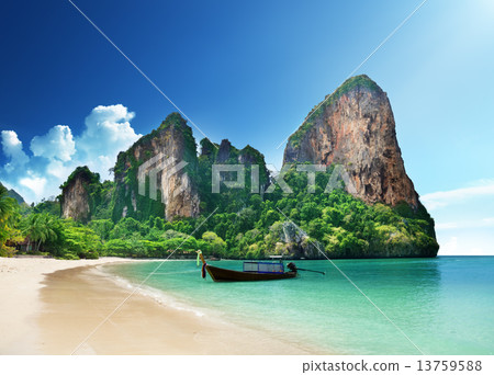 Railay beach in Krabi Thailand 13759588