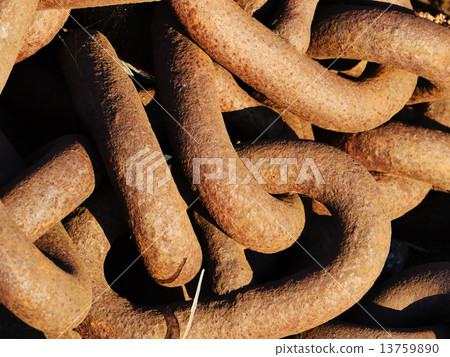 Old Rusty anchor chains Old Rusty anchor chains 13759890