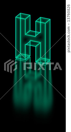 灼熱絲字母表(帶反射圖像) 灼熱絲字母表(帶反射圖像) 13760826