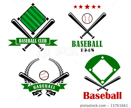 Baseball sporting emblems or badges 13761661