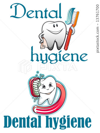 Dental hygiene logo and mascots Dental hygiene logo and mascots 13761700