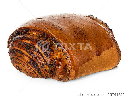 Roll, pie with poppy seeds 13761821