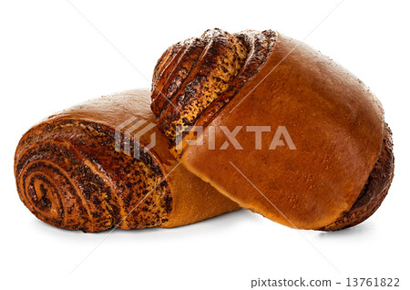 rolls, cakes with poppy seeds 13761822