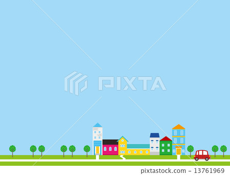 城市景觀住宅區景觀房屋建築 13761969