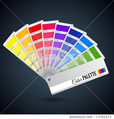 Color palette guide. Catalogue cards 13762813