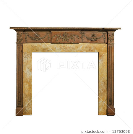 old original Adams style pine fire surround 13763098