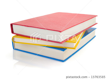 pile of books isolated on white pile of books isolated on white 13763585