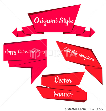 Origami banner Origami banner 13763777
