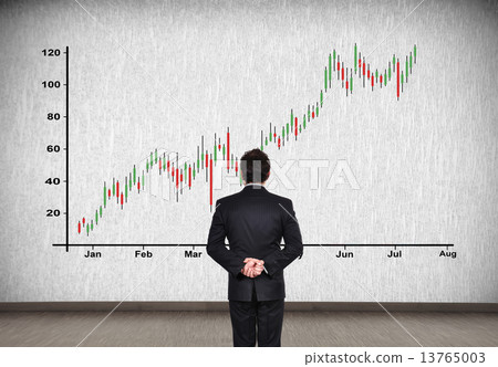 businessman looking to candle chart businessman looking to candle chart 13765003