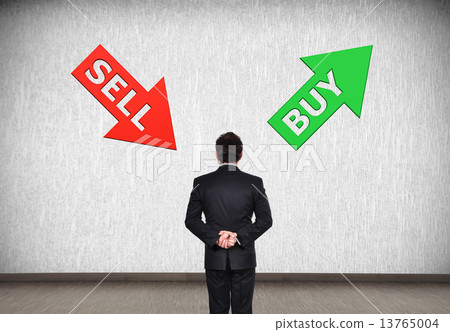 sell and buy arrow 13765004