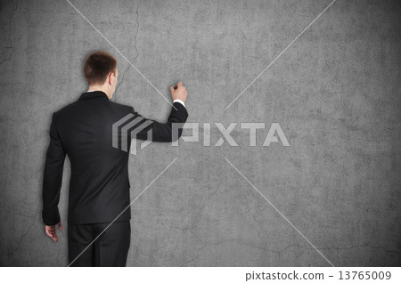 businessman drawing businessman drawing 13765009