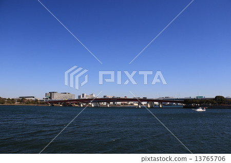 昭和島的風景在大田區 13765706