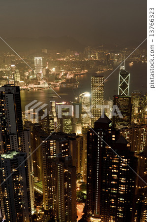 Hong Kong city skyline 13766323