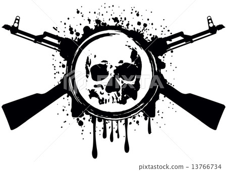 skull akm blood 13766734