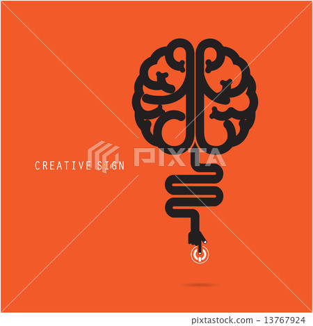 Creative brain concept. Business and education concept. 13767924