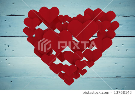 Composite image of love hearts Composite image of love hearts 13768143