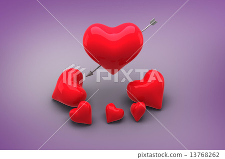 Composite image of love hearts Composite image of love hearts 13768262
