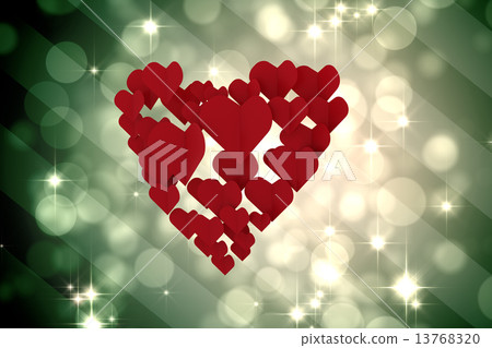 Composite image of love heart 13768320