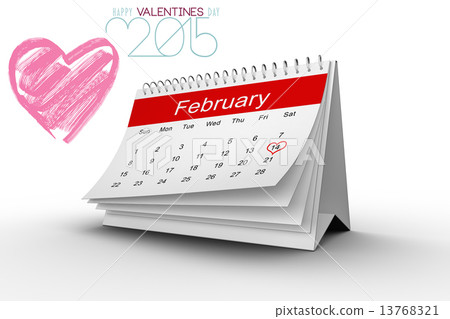 Composite image of valentines message 13768321