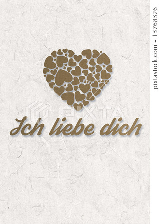 Composite image of ich liebe dich 13768326