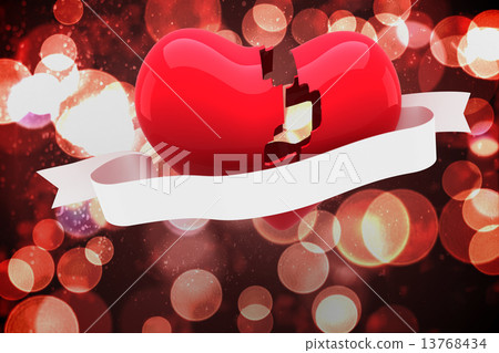 Composite image of broken heart Composite image of broken heart 13768434