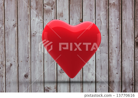 A large red heart shaped balloon A large red heart shaped balloon 13770616