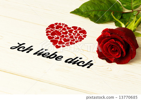 Composite image of ich liebe dich 13770685